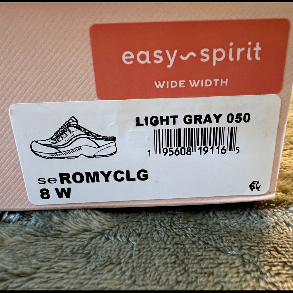 NIB Easy Spirit Romy Light Grey Mule Size 8 WIDE - Picture 7 of 7